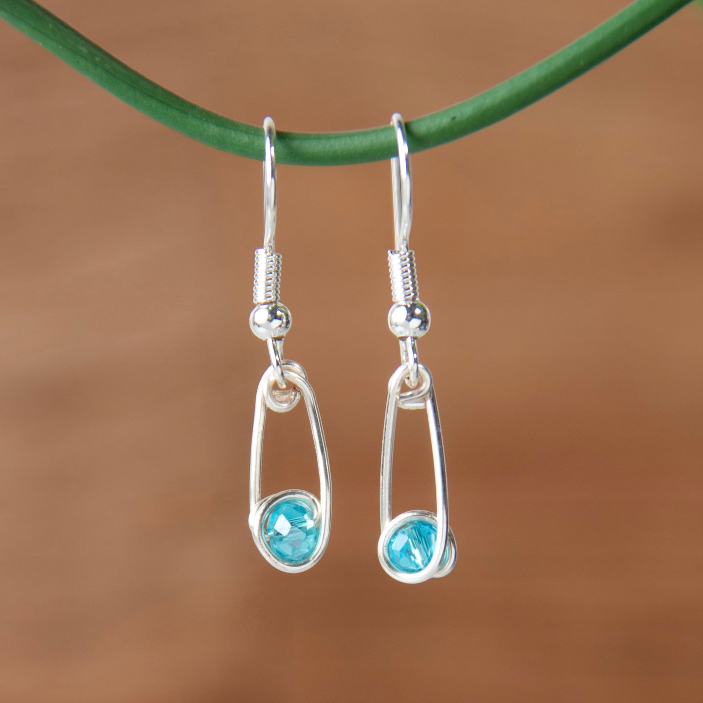 Safety Pin Design Earrings