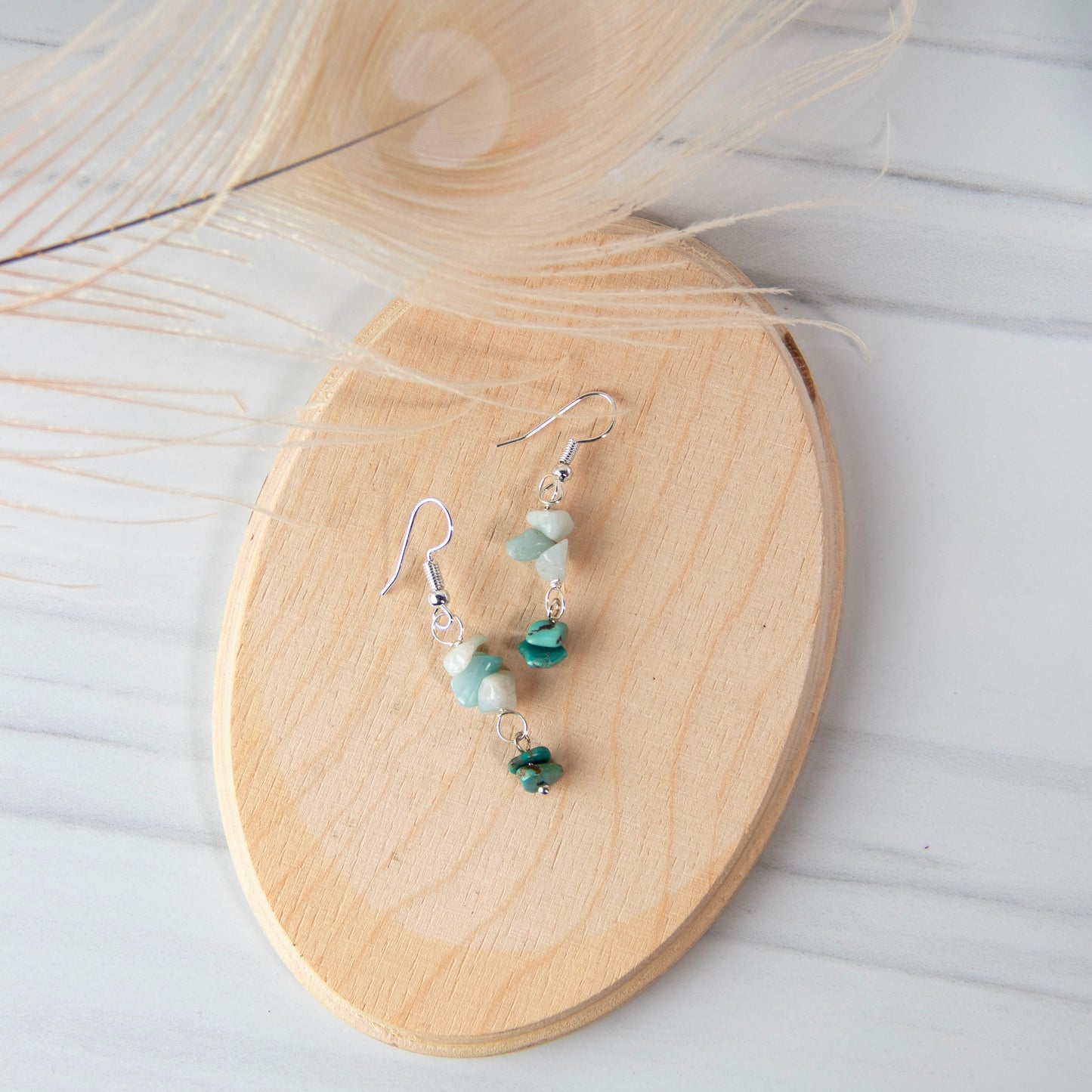 Turquoise Mixed Stone Earrings