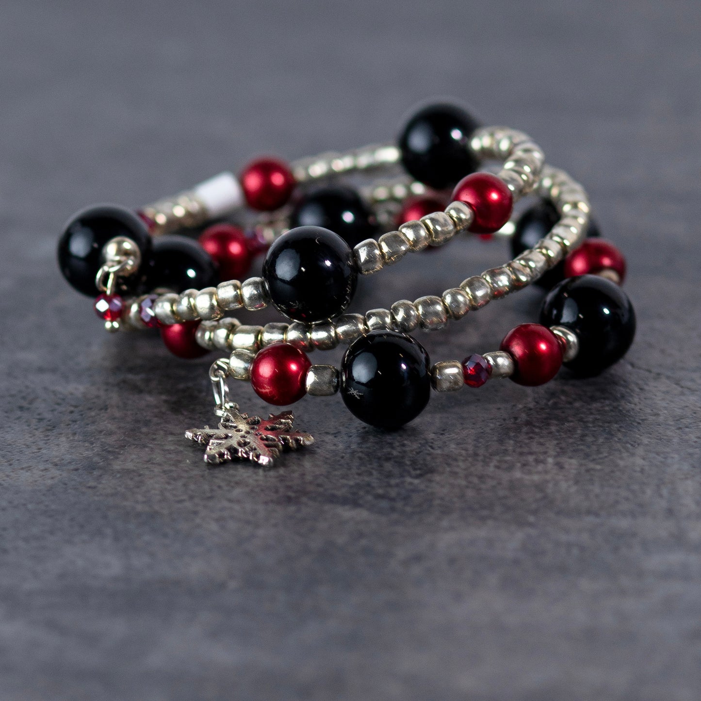 Red Black Memory Bracelet