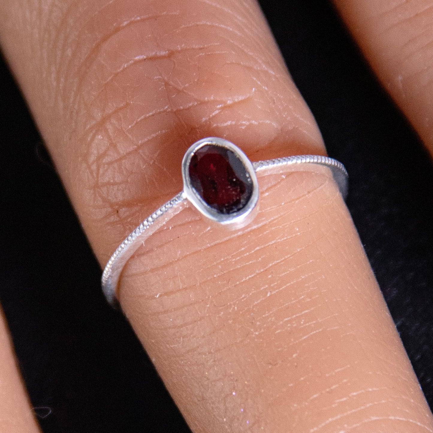 Garnet Oval Ring