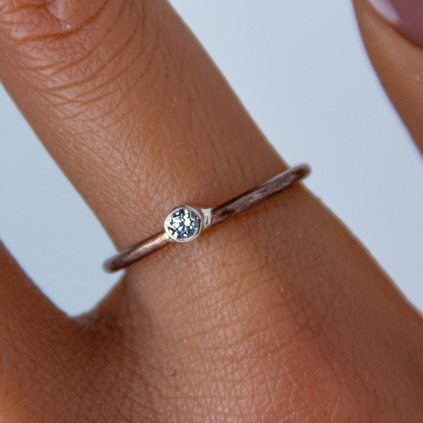 Sterling Silver Copper Band Ring