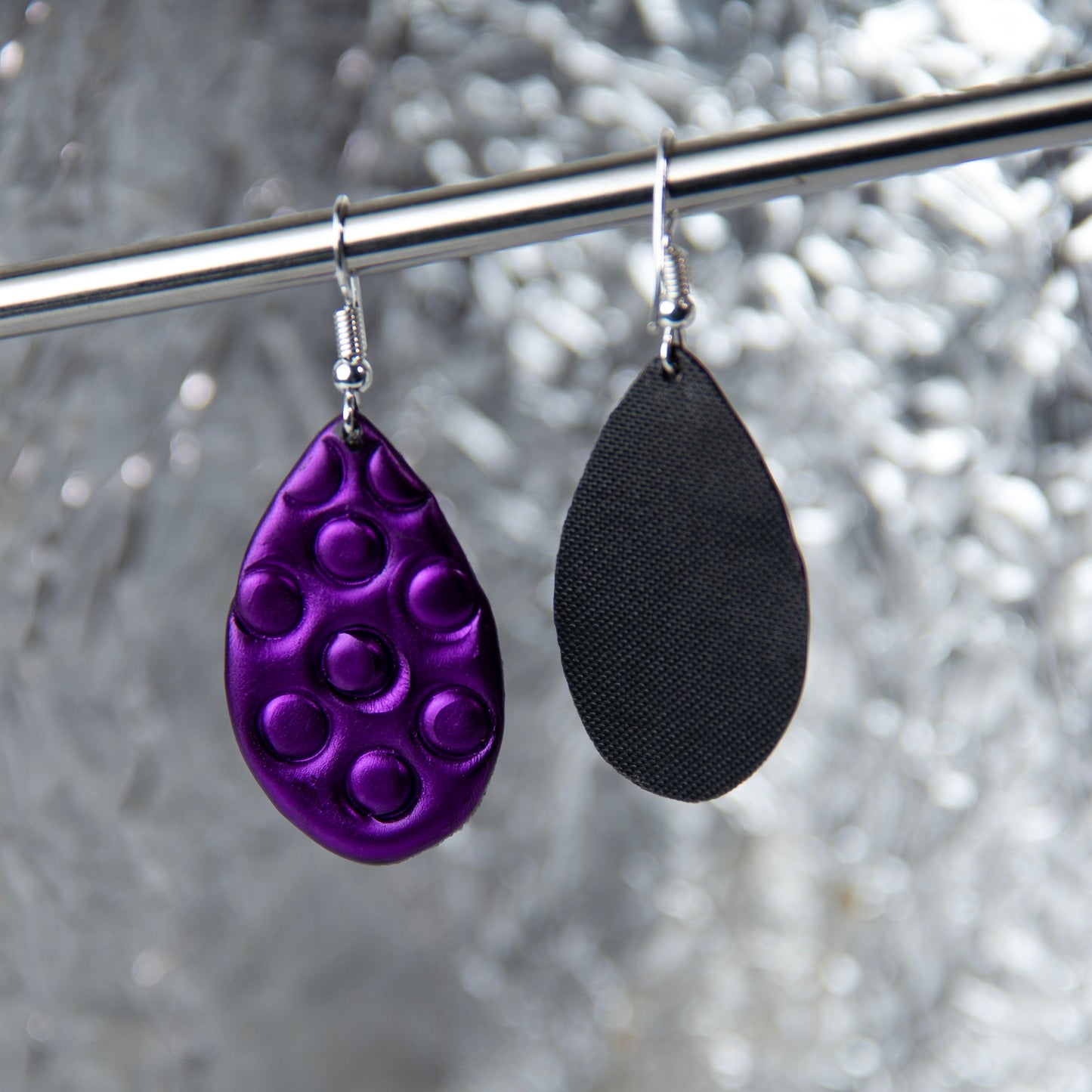 Purple Dots Earrings