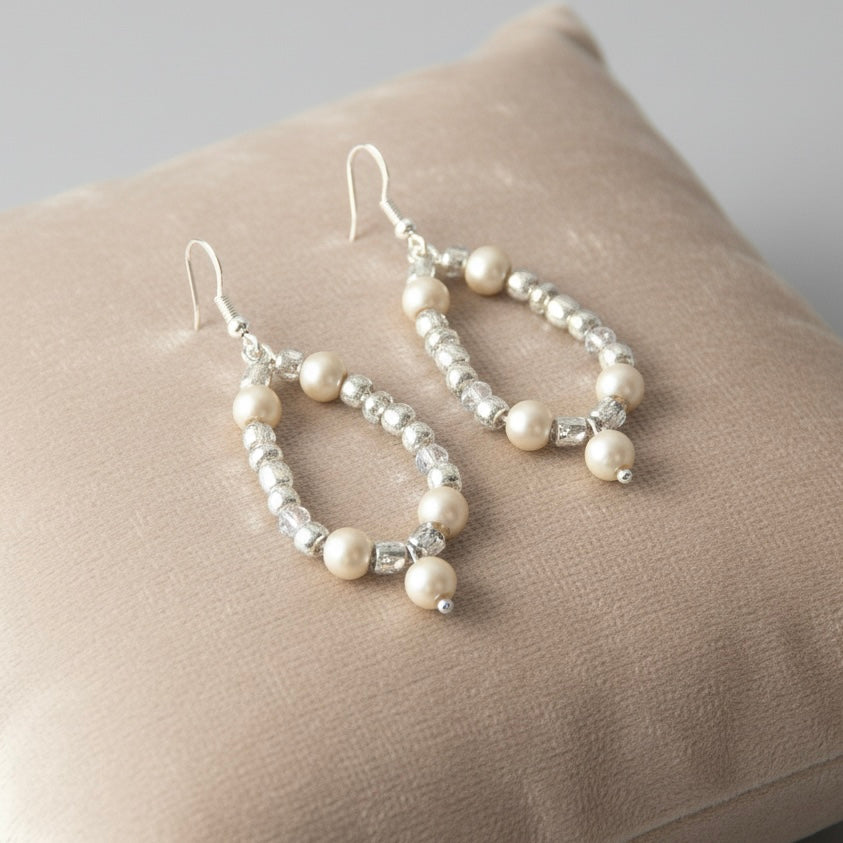 Cream Pearl Earrings