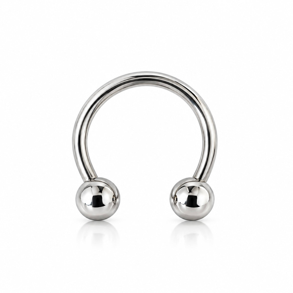 Large 14 Gauge 12mm Circular Barbell Surgical Steel Externally Threaded