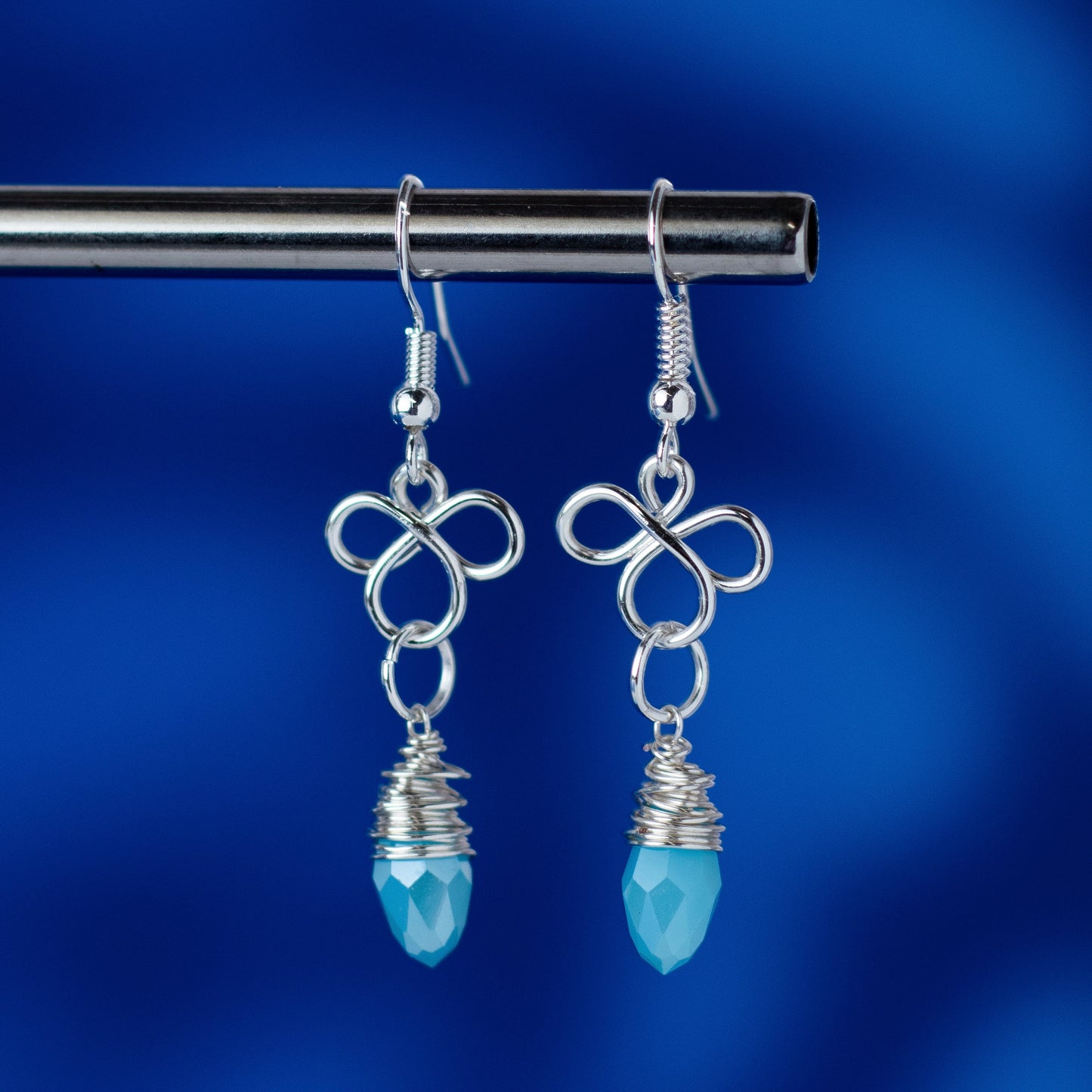 Blue Fancy Earrings