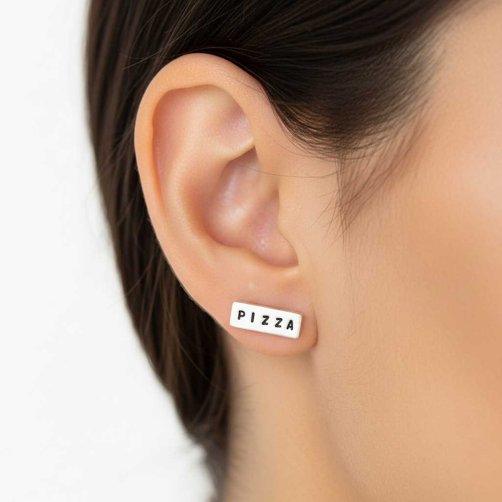 Pizza Earrings