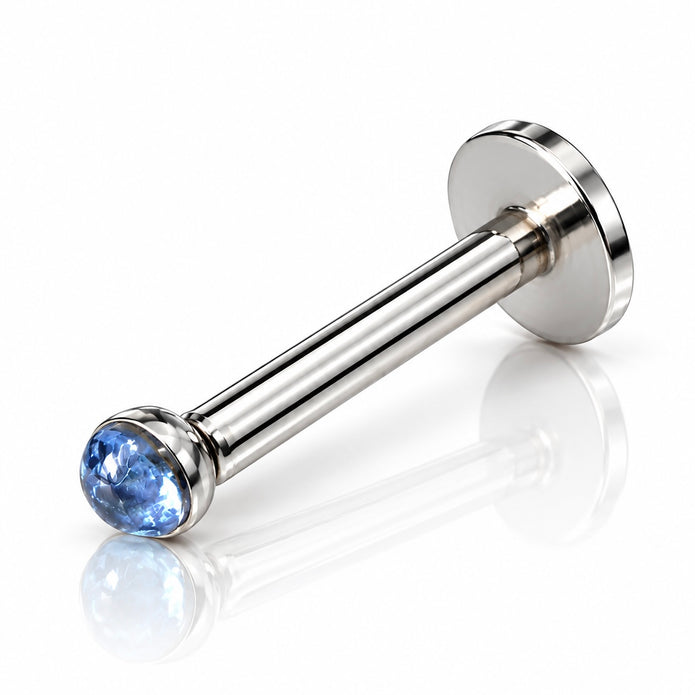 Tiny Rebellion 2mm Flat Back Labret Stud Internally Threaded