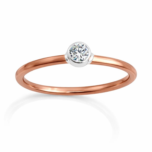 Sterling Silver Copper Band Ring