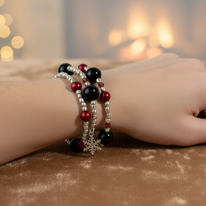 Red Black Memory Bracelet