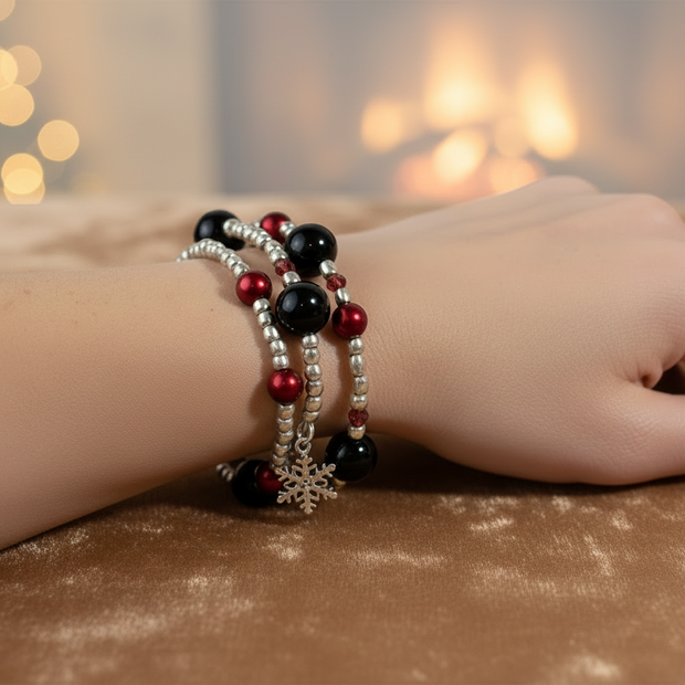 Red Black Memory Bracelet