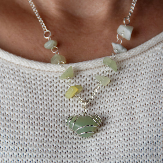Convertible Green Adventurine Necklace