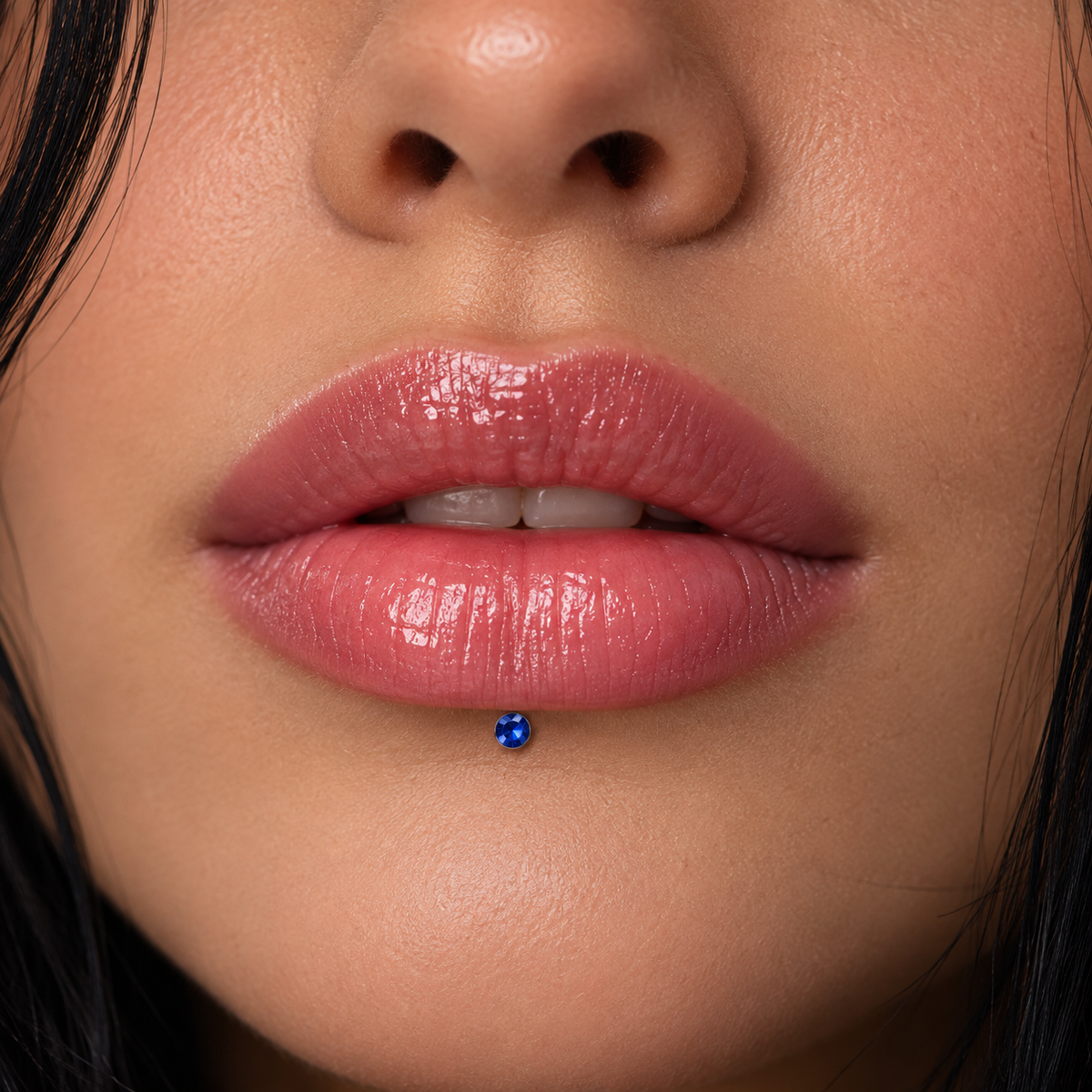 Tiny Rebellion 2mm Flat Back Labret Stud Internally Threaded