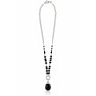 Midnight Muse Crystal Beaded Teardrop Necklace