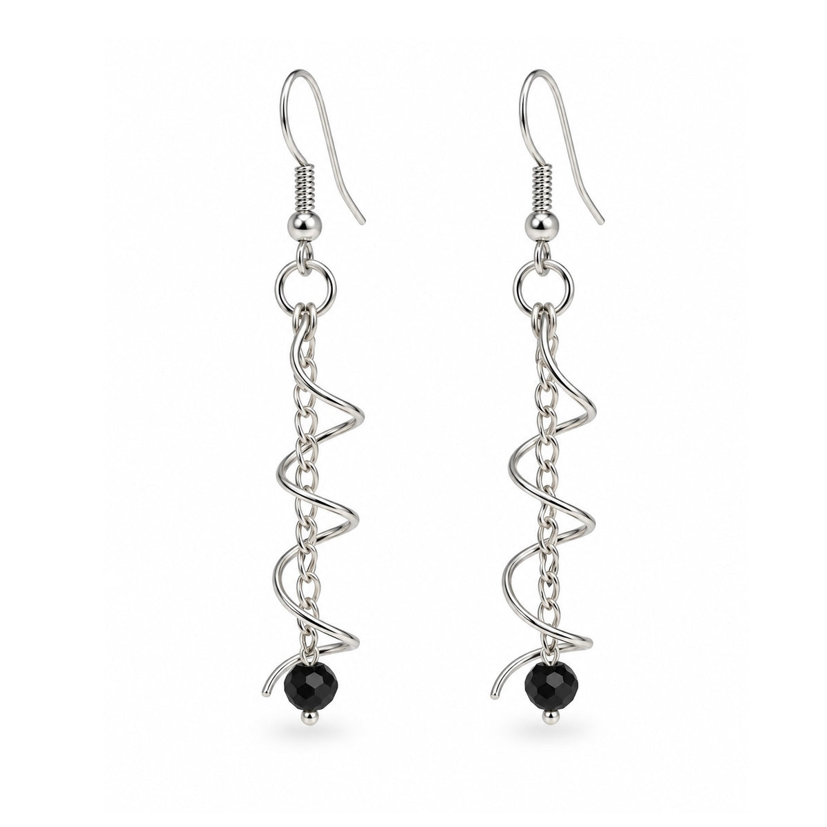 Silver Swirl Earrings
