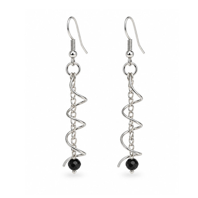 Silver Swirl Earrings