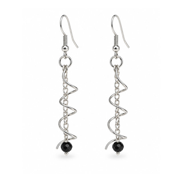 Silver Swirl Earrings