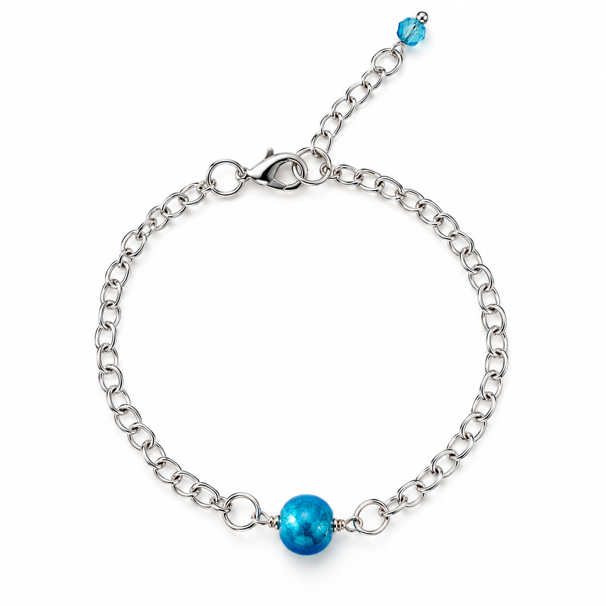 Ocean Blue Single Kiss Bracelet