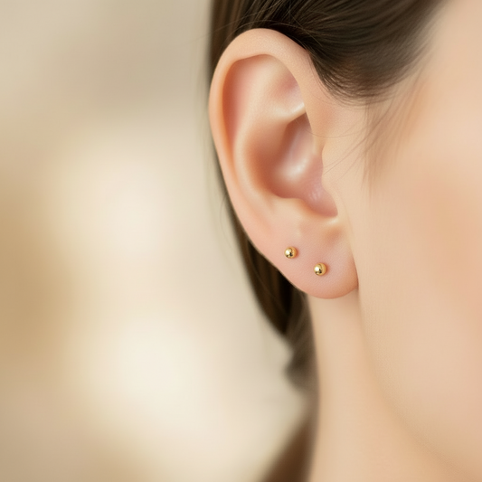 Tiny Ball Earring Studs