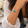 Ocean Blue Single Kiss Bracelet