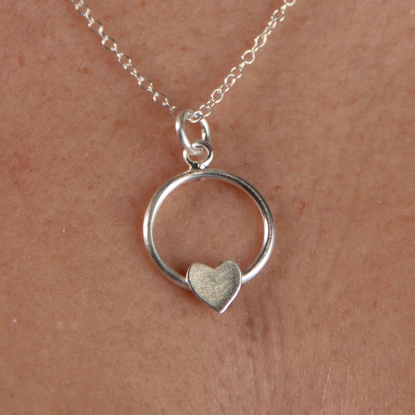 Circle Heart Necklace