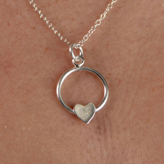 Circle Heart Necklace