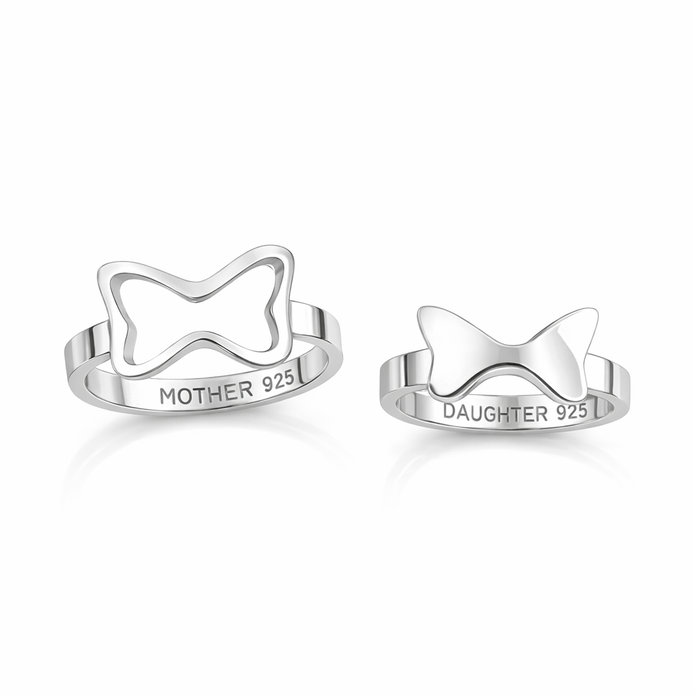 Mother Daughter Ring Set
