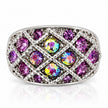 Domed Lattice Crystal Adjustable Rings