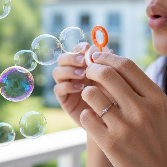 Sterling Silver Copper Band Ring
