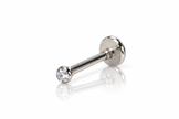 Tiny Rebellion 2mm Flat Back Labret Stud Internally Threaded