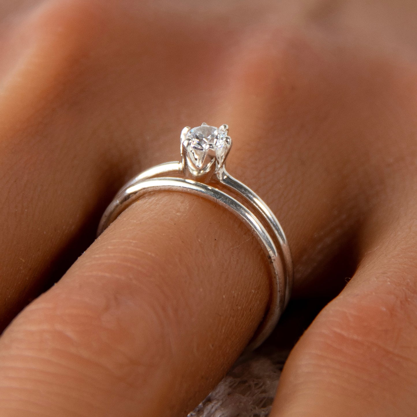 Simple Wedding Ring Set