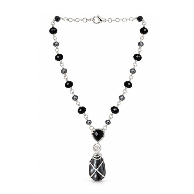 Monochromatic Hematite Necklace