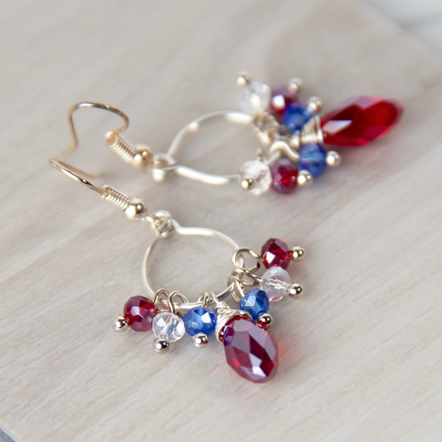Red White Blue Earrings