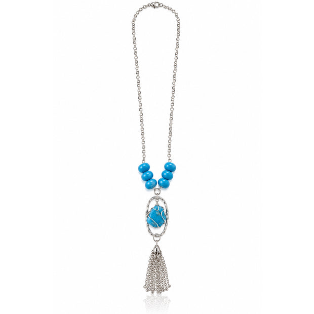 Blue Skyfall Necklace