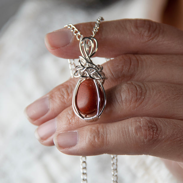 Red Jasper Gemstone Necklace