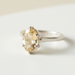 Big Citrine Cocktail Ring