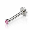 Tiny Rebellion 2mm Flat Back Labret Stud Internally Threaded