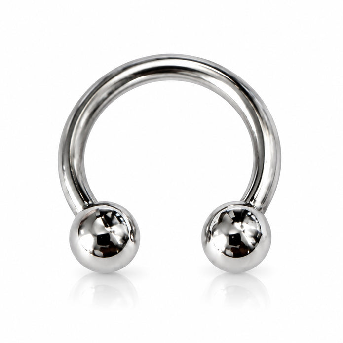 Small 16 Gauge 7mm Circular Barbell Surgical Steel Externally Threaded