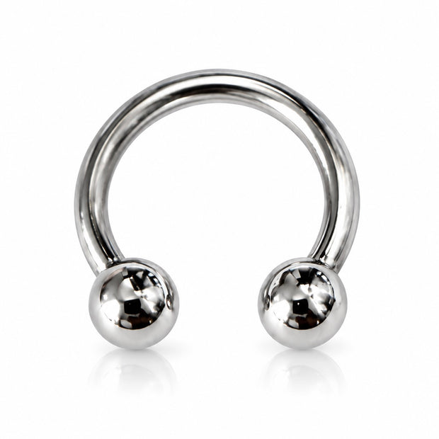 Small 16 Gauge 7mm Circular Barbell Surgical Steel Externally Threaded
