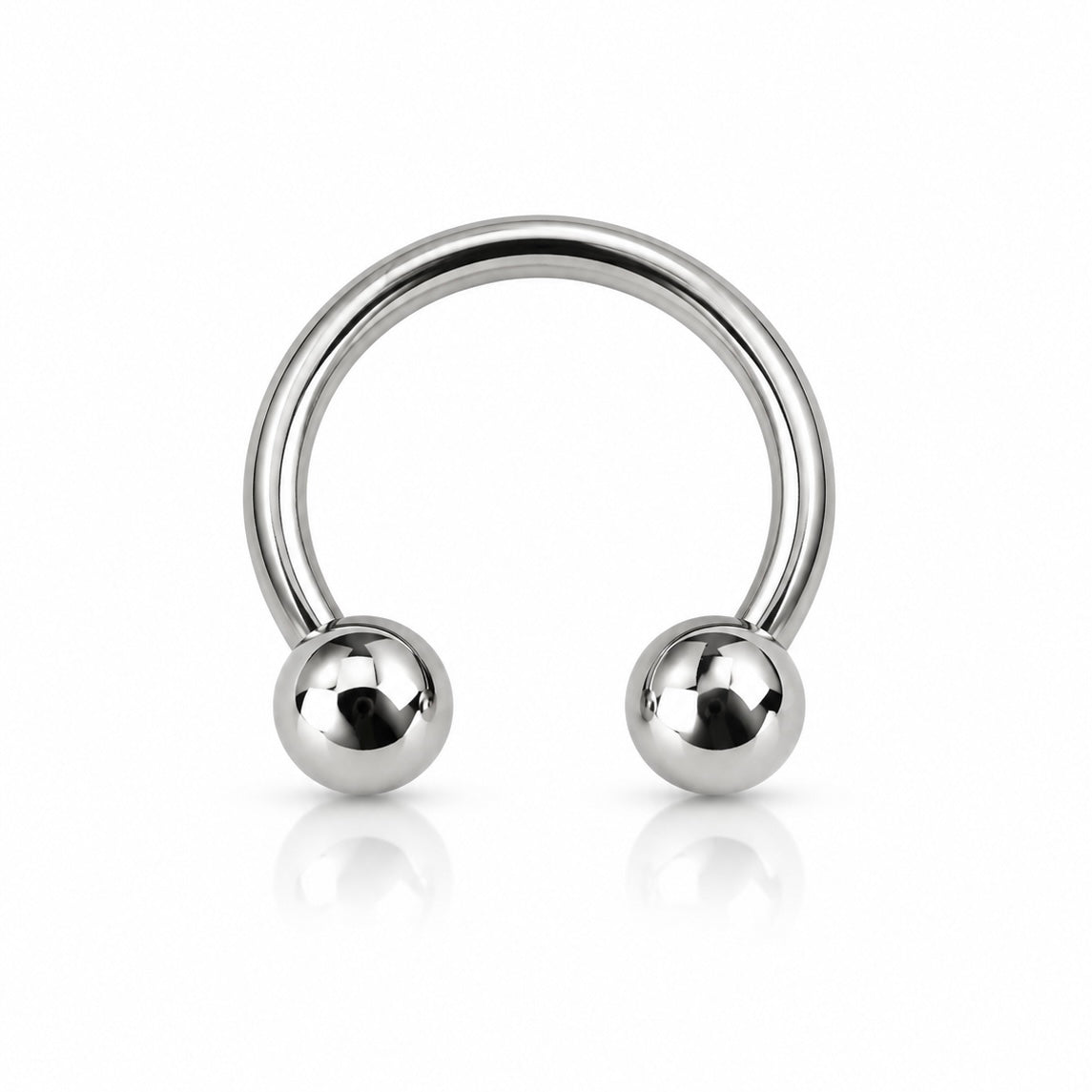 Medium 16 Gauge 10mm Circular Barbell Surgical Steel Externally Threaded