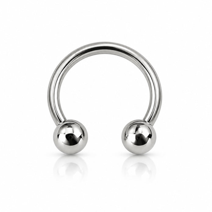 Medium 16 Gauge 10mm Circular Barbell Surgical Steel Externally Threaded