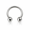 Medium 16 Gauge 10mm Circular Barbell Surgical Steel Externally Threaded