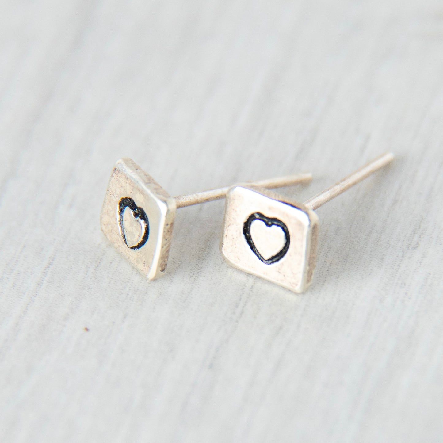 Heart Stud Earrings