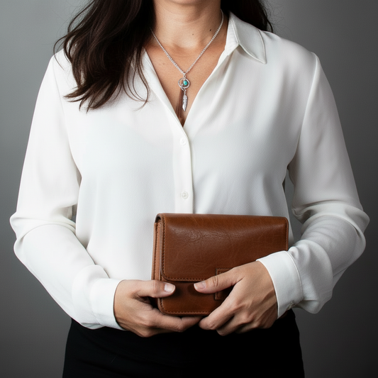 Feather Leather Necklace