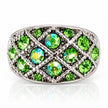 Domed Lattice Crystal Adjustable Rings