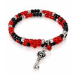 Red Hot Secret Memory Wire Beaded Bracelet