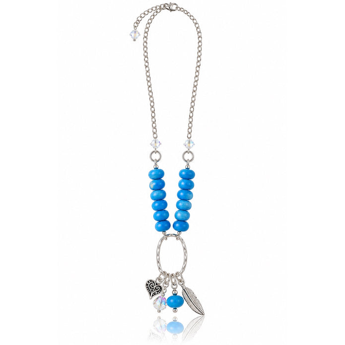 Feather & Sky Necklace