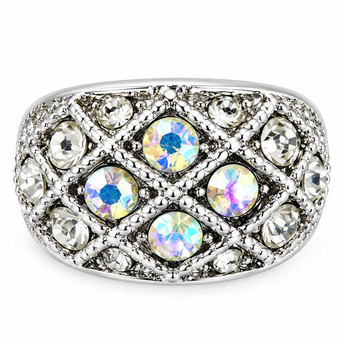Domed Lattice Crystal Adjustable Rings