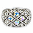 Domed Lattice Crystal Adjustable Rings
