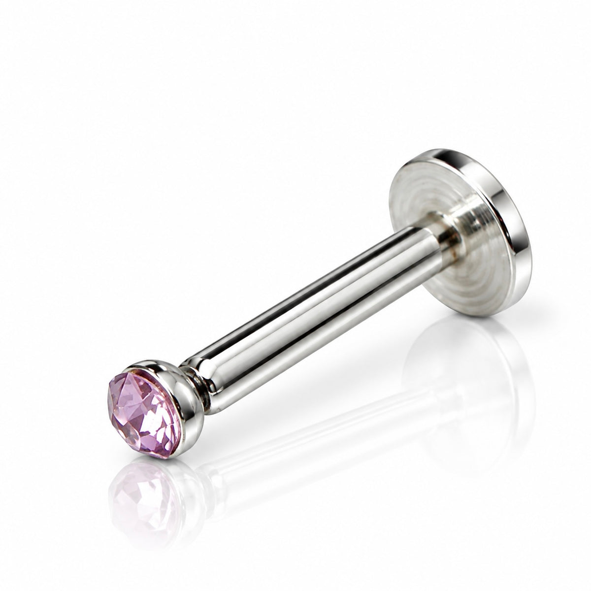 Tiny Rebellion 2mm Flat Back Labret Stud Internally Threaded