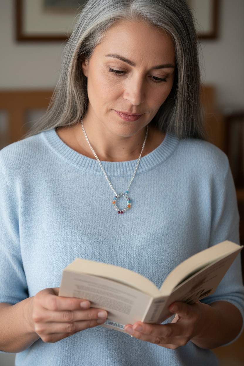 Rainbow Color Beaded Necklace